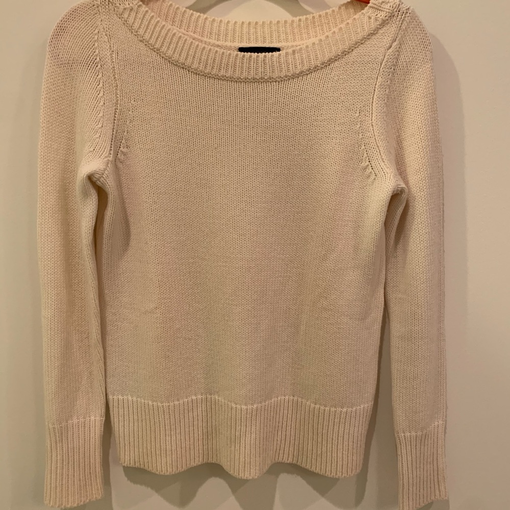 J. Crew Cream Crewneck Sweater